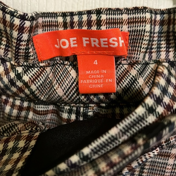 Joe Fresh plaid trousers with adjustable waist - Picture 4 of 4